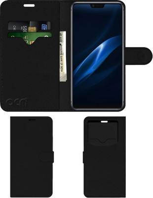 ACM Flip Cover for Oppo R15 Pro(Black, Cases with Holder, Pack of: 1)