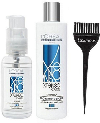 

luxurious Hair Brush, X - Tenso Shampoo and Serum New Packing 100% Original(Set of 3)