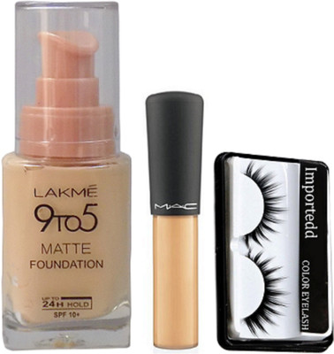 

importedd Eyelashes, Matte Foundation, Mineralize Concealer(Set of 3)