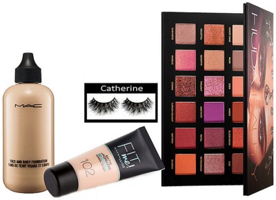 

catherine Eyelashes, Face And Body Foundation, Fit Me Foundation, Eyeshadow Palette(Set of 4)