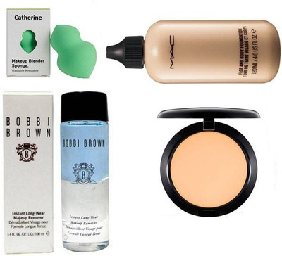 

catherine Sponge Puff, Face & Body Foundation, Compact, Instant Long Wear Make up Remover(Set of 4)