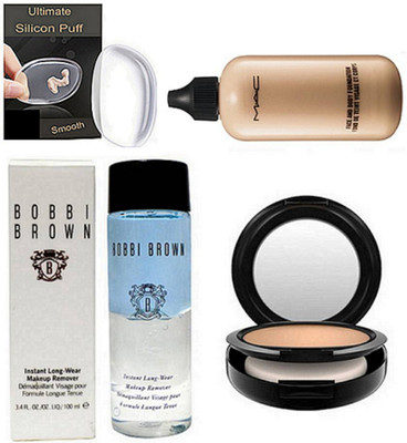 

Ultimate Silicon Puff & Face And Body Fondation & Compact & Remover(Set of 4)