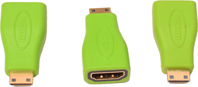 

Acuf Mini Hdmi Male To Hdmi Female HDMI Adapter(Compatible with LED TV, Computer, Laptop, Green)