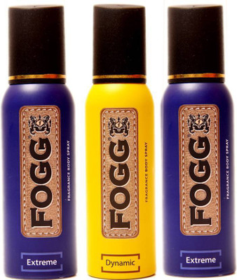

Fogg Extreme and Dyanamic Deodorant Spray - For Men(360 ml, Pack of 3)
