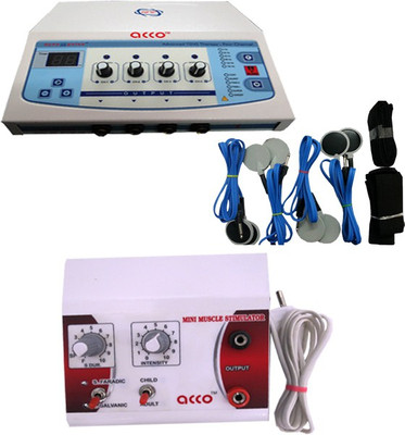 

Acco Physiotherapy Digital Auto Mode Tens Machine 4Channel(Tens 4ch) With Mini Muscle Stimulator(Portable MS) Tens Unit, Muscle Stimulator Electrotherapy Device(TN03BMS01)