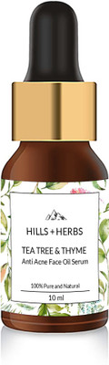 

Hills + herbs tea tree and thyme anti acne face oil serum.(10 ml)