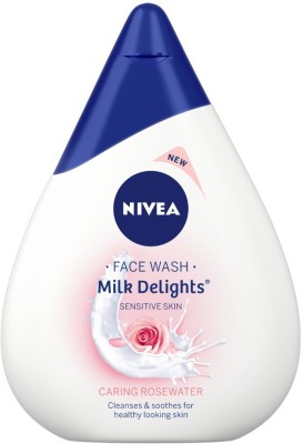 Nivea Milk Delights Caring Rosewater Face Wash(100 ml)