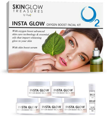 

Luster Insta Glow Oxygen Boost Facial Kit 310 ml(Set of 6)