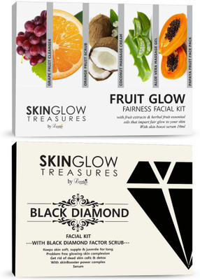 

Luster Fruit Glow Fairness + Black Diamond Facial Kit 620 ml