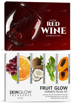 

Luster Red Wine Age Reflect + Fruit Glow Fairness Facial Kit 620 ml