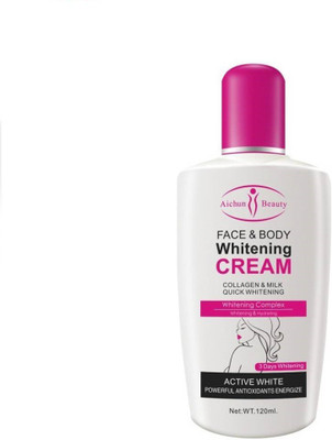 

AICHUNBEAUTY Face & Body Whitening & Brighting Cream - Collagen & Milk Quick Whitening (3 Days) Powerful Antioxidants Energize- Body, Face Whitening & Hydrating(120 ml)