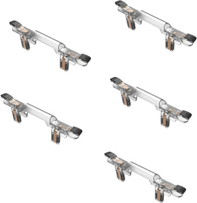 

Anodic Set of 5 Transparent PUBG Sensitive Shoot/Aim Buttons L1 R1 Trigger Gaming Accessory Kit(Clear, For Android)