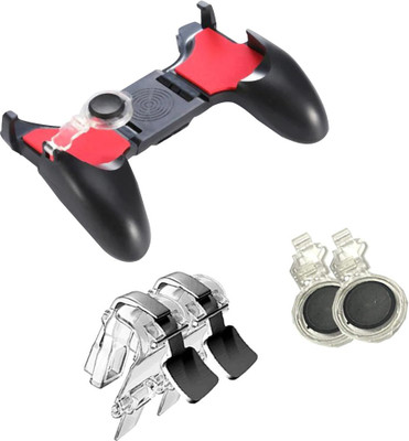 

lifemusic PUBG Combo Game pad for Mobile Phone Controller L1R1 Shooter Trigger Fire Button Knives Out for Pubg Game Joystick L1 R1 5 IN 1 Gaming Accessory Kit(Red, White, Black, For Android, iOS)