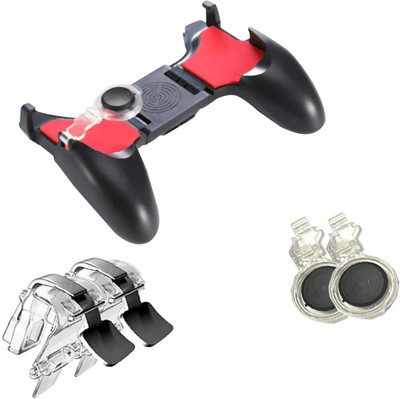 

lifemusic New 5-in-1 Shoot Aim Move Buttons Game Control pubg trigger Gamepad Set for PUBG trigger for mobile gamepad 5 in 1|best pubg trigger controller joystick Gaming Accessory Kit(Red, White, Black, For Android, iOS)