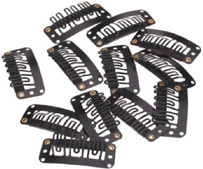 

Stylazo For Hair Extension Wigs U Shape Clip 32Mm in Black Color 12Pcs For Women ANd Men Hair Accessory Set(Black)