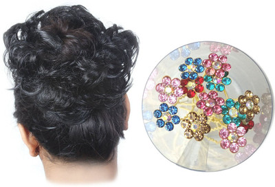 

GaDinStylo Pack of 1 New Fashion Black Rubber Juda and 12 Stylish Hair Juda Pin Hair Accessories Hair Accessory Set(Multicolor)