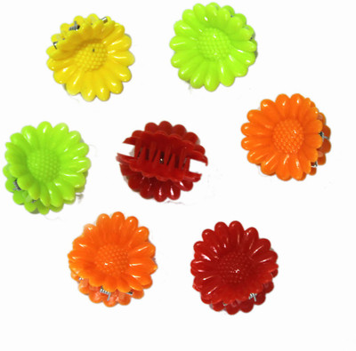 

GaDinStylo 7 Pairs Small Plastic Multi Color Trendy Hair Clutchers/ Hair Claws / Hair Pin For Girls Hair Claw(Multicolor)