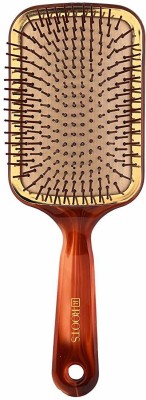 

ROOTS Hair Brushes - Golden Rim Shell Finish Paddle Hair Brush