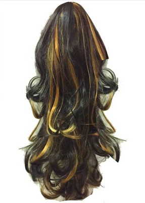 

Vivian 2 in 1New stylish high lighter synthetic hair volumizer ponytail Hair Extension
