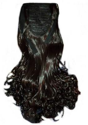 

Vivian New Natural Black Ribbon Curly Mar Pont tail Hair Extension