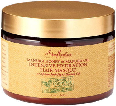 

Shea Moisture Manuka Honey &Mafura Oil Intensive Hydration Treatment Masque Packet| 12 fl. oz. Hair Mousse(340 g)