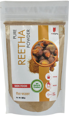 

RoseGrey 100% Pure Reetha Powder for haircare, anti hairfall and anti-dandruff, soap nut natural aritha(180 g)
