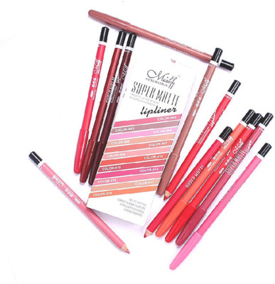 

MN matt lipliner 12 different color(multicolor)