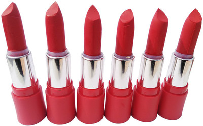 

ADS Beauty Matte 24h With Vitamin E Red Lipstick Pack of 6(Red)