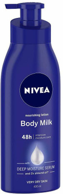 

Nivea Body Lotion Nourishing Lotion Body Milk with Deep Moisture Serum (2 x 400ml)(800 ml)