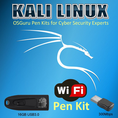 OSGuru KL16U33000P Kali Linux 2019.2 16GB Live/Install/Upgrade/Repair Bootable USB with Encrypted Persistent Storage & NUKE Password (64-Bit)