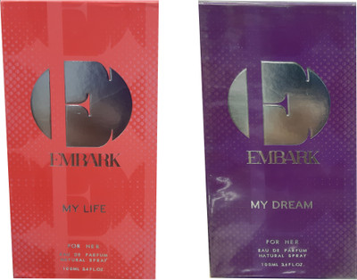 

Embark My Life for her & My Dream for her (Pack of 2) Eau de Parfum - 200 ml(For Women)