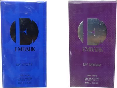 

Embark My Story for Him, My Dream for Her (Pack of 2) Eau de Parfum - 60 ml(For Men & Women)