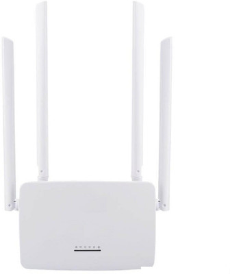 

Pratham 00Mbps WiFi Wireless-N Server with Four Antennas Router(White)