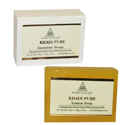 

Khadi Pure Herbal Jasmine And Lemon Soap Combo(250 g, Pack of 2)