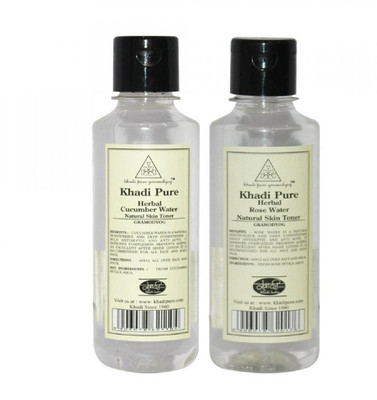 

Khadi Pure Herbal Cucumber And Rose Water Toner Combo (420ml)(420 ml)