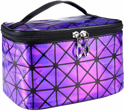 Shrih Multifunction Makeup Case make up and jewellery Vanity Box(Purple)