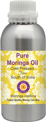 

Deve Herbes Pure Moringa Oil (Moringa oleifera) 100% Natural Therapeutic Grade Cold Pressed(1250 ml)