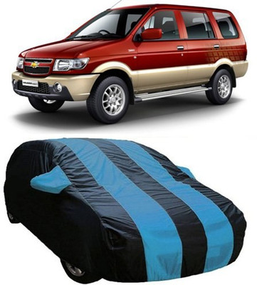 AAMANG Car Cover For Chevrolet Tavera (With Mirror Pockets)(Blue)
