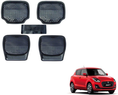 Auto Hub PVC (Polyvinyl Chloride), Plastic Standard Mat For  Maruti Suzuki New Swift(Black)