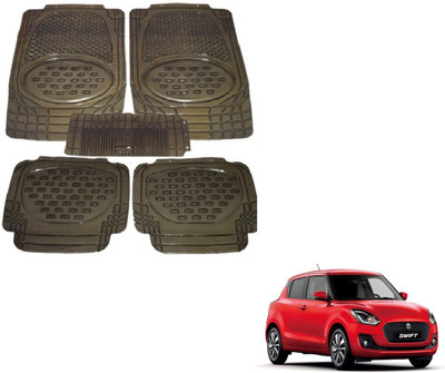 Auto Hub PVC (Polyvinyl Chloride), Plastic Standard Mat For  Maruti Suzuki New Swift(Brown)