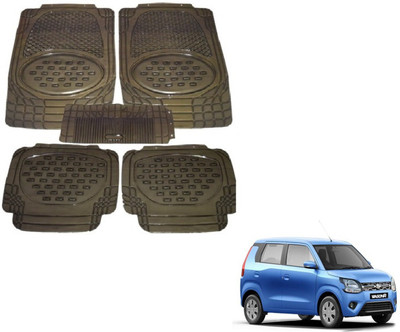 Auto Hub PVC (Polyvinyl Chloride), Plastic Standard Mat For  Maruti Suzuki WagonR(Brown)