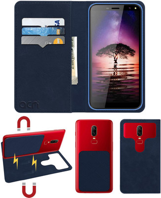 ACM Flip Cover for I Kall K7(Blue, Cases with Holder) Flipkart
