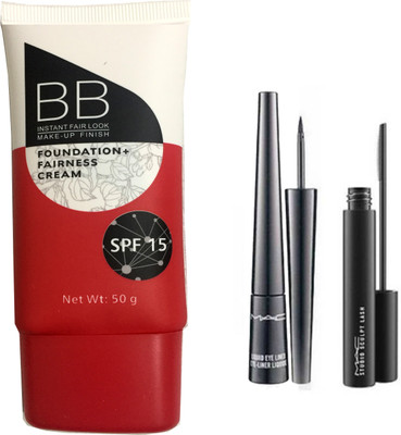 

LUV-LI PRO IMPORTED BB FAIRNESS FOUNDATION, 1 LINER, 1 MASCARA(Set of 3)