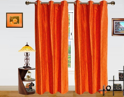9% OFF on Dekor World 275 inch (9 ft) Polyester Long Door Curtain (Pack Of 2)(Floral, Orange) 9% OFF on Dekor World 275 inch (9 ft) Polyester Long Door Curtain (Pack Of 2)(Floral, Orange)
