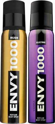

envy RUSH,ELECTRIC Body Spray - For Men(240 ml, Pack of 2)