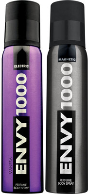

envy ELECTRIC,MEGNATIC Body Spray - For Men(240 ml, Pack of 2)