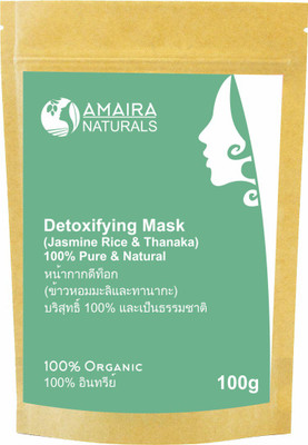 

MADOFY Detoxifying Mask (Jasmine Rice & Thanaka Powder) 100gm(100 g)