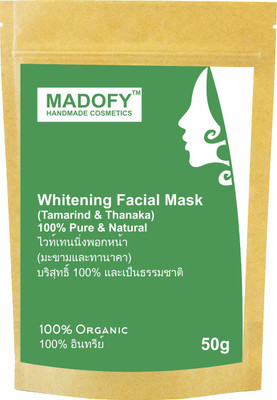 

MADOFY Whitening Face Mask (Tamarind Powder & Thanaka Powder) 50 gm(50 g)