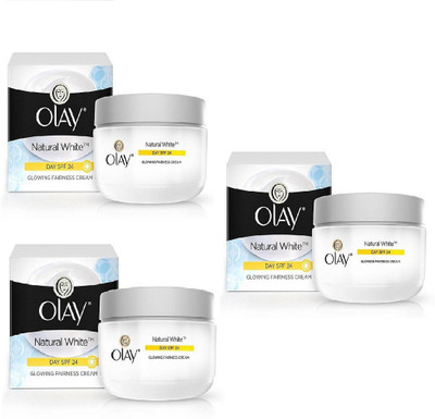 

Olay White Glowing Fairness Cream DAY SPF 24 50g pack of 3(150 g)