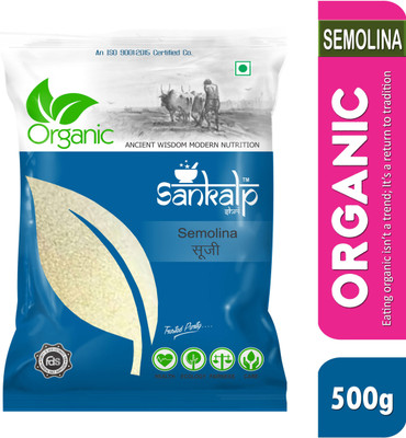 

sankalpshri Organic Semolina | Rava| Suji | Sooji Flour Atta 500gm(500 g)
